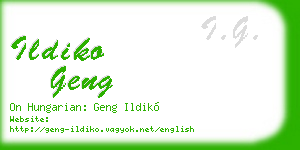 ildiko geng business card
